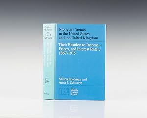 Image du vendeur pour Monetary Trends in the United States and the United Kingdom: Their Relation to Income, Prices, and Interest Rates, 1867 - 1975. mis en vente par Raptis Rare Books