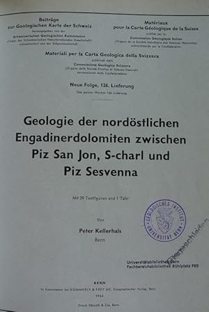 Geologie der nordöstlichen Engadinerdolomiten zwischen Piz San Jon, S-charl und Piz Sesvenna. (= ...