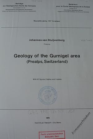 Bild des Verkufers fr Geology of the Gurnigel area. (Prealps, Switzerland) (= Beitrge zur geologischen Karte der Schweiz ; n.s., livr. 151) zum Verkauf von Antiquariat Bookfarm