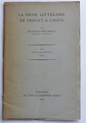 La Prose Litteraire De Proust a Camus