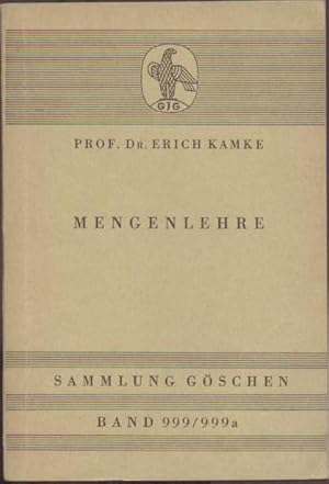 Bild des Verkufers fr Mengenlehre. 3. neubearbeitete Auflage. zum Verkauf von Antiquariat Kaner & Kaner GbR