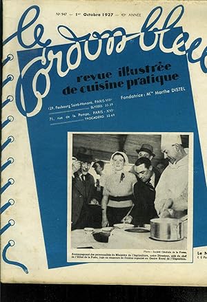 Image du vendeur pour Le Cordon Bleu - Revue illustre de cuisine pratique n 947 - 1er Octobre 1937 - 43e anne : La cuisine viennoise - Le petit gibier  plumes - Le homard  la Newburg - Le Mirabeau - Conseils sur la conduite des rtis - Sultane de marrons  la chantilly - mis en vente par Le-Livre