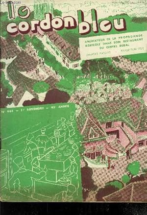 Image du vendeur pour Le Cordon Bleu - Revue illustre de cuisine pratique n 946 - 1er Septembre 1937 - 43e anne : Cuisine cossaise : Soupe au livre, Saumon au beurre d'anchois,pte de poulet  l'cossaise,etc - Le gibier de Septembre - La cuisine bourgeoise. mis en vente par Le-Livre