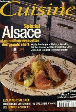 Bild des Verkufers fr Cuisine- Spcial Alsace : Les meilleures recettes des grands chefs zum Verkauf von Le-Livre