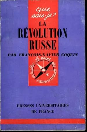 Immagine del venditore per Que sais-je? N 986 La rvolution russe venduto da Le-Livre