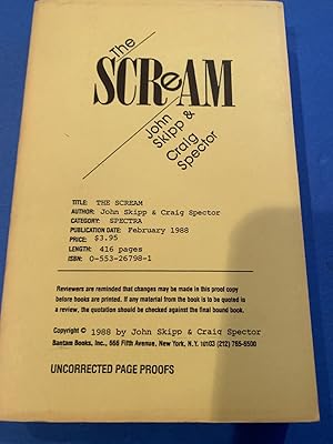 THE SCREAM ( uncorrected proof) SIGNED