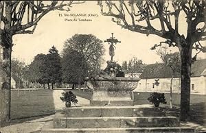 Bild des Verkufers fr Ansichtskarte / Postkarte Sainte Solange Cher, Place du Tombeau zum Verkauf von akpool GmbH