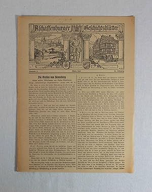 Aschaffenburger Geschichtsblätter (Beilage zum Beobachter am Main), 33. Jahrgang (1941), Nr. 3 (M...