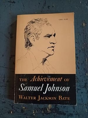 Seller image for The Achievement of Samuel Johnson for sale by Versandantiquariat Cornelius Lange