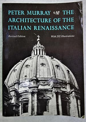 Image du vendeur pour The Architecture of the Italian Renaissance mis en vente par The Design Matrix