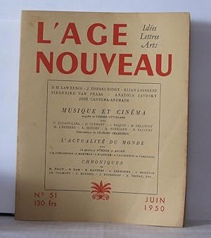 Bild des Verkufers fr L'ge nouveau Ides Lettres Arts Numro 43 zum Verkauf von Librairie Albert-Etienne