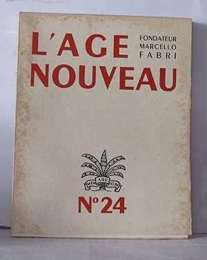Bild des Verkufers fr L'ge nouveau Ides Lettres Arts Numro 25 zum Verkauf von Librairie Albert-Etienne