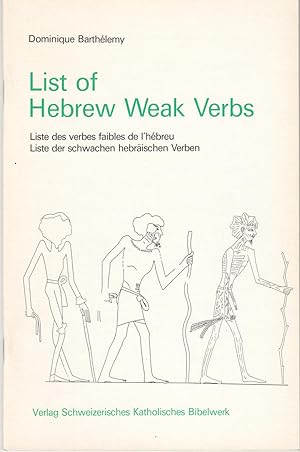 List of Hebrew Weak Verbs / Liste des verbes de l'hébreu / Liste der schwachen hebräischen Verben