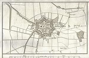 Bild des Verkufers fr Stadtplan mit naher Umgebung, "Santvliet". zum Verkauf von Antiquariat Clemens Paulusch GmbH