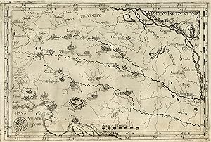 Kupferstich- Karte, v. Cassini aus Montecalerio, Atlas der Kapuzinerprovinzen, "Provincia Styrie ...
