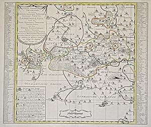 Bild des Verkufers fr Kupferstich- Karte, b. P. Schenk, "Accurate Geographische Delineation des zu dem Churschsischen Thringen Gehrigen Aemmtes Langensaltza. Nebst der Erbschaft Treffurth, Voigtey Dorla und dem Frstl. Schartzburgl. Ammte Ebeleben. Ingel. Schernberg und der Freyen Reichsstadt Mhlhausen Territorio .". zum Verkauf von Antiquariat Clemens Paulusch GmbH