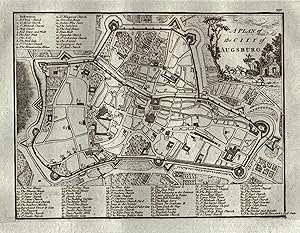 Stadtplan, "A plan of the city of Augsburg".