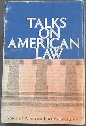 Bild des Verkufers fr Talks of American Law zum Verkauf von Chapter 1