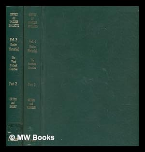 Seller image for Survey of English dialects, Basic Material (2 volumes) - vol. 2 The West Midland Counties Part 2 & vol. 4 The Southern Counties Part 1 for sale by MW Books Ltd.