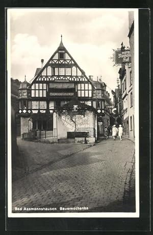 Ansichtskarte Bad Assmannshausen, Gasthaus Bauernschenke