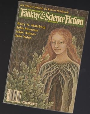 Seller image for The Magazine of Fantasy & Science Fiction September 1981 - Mythago Wood, The Corridors of the Sea, One Way Ticket to Elsewhere, Dinosaurs on Broadway, The Gifts of Conhoon, Not Responsible! Park and Lock It!, There the Lovelies Bleeding, ++ for sale by Nessa Books