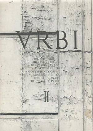 Bild des Verkufers fr VRBI, Arts, histoire, ethnologie des villes. zum Verkauf von nika-books, art & crafts GbR