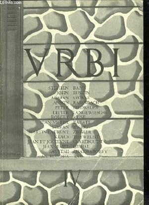 Bild des Verkufers fr VRBI, IV Arts, histoire, ethnologie des villes Juin-Septembre 1980 zum Verkauf von nika-books, art & crafts GbR