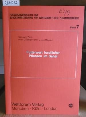 Seller image for Futterwert forstlicher Pflanzen im Sahel. for sale by Versandantiquariat Trffelschwein