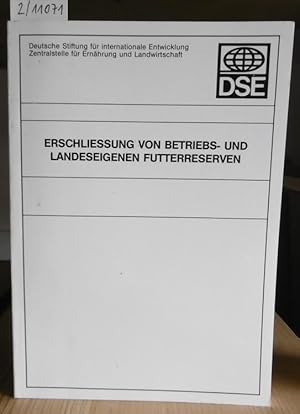 Bild des Verkufers fr Erschlieung von betriebs- und landeseigenen Futterreserven. Deutsche Fachtagung vom 17. bis 19. Februar 1987 in Feldafing. Hrsg. v.d. Deutschen Stiftung fr internationale Entwicklung (DSE) u.d. Zentralstelle fr Ernhrung und Landwirtschaft (ZEL). zum Verkauf von Versandantiquariat Trffelschwein