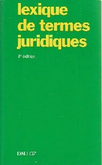 Seller image for Lexique des termes juridiques - Collectif for sale by Book Hmisphres