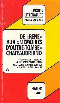 Image du vendeur pour Atala / Ren? / M?moires d'outre-tombe - Fran?ois Ren? Chateaubriand mis en vente par Book Hmisphres