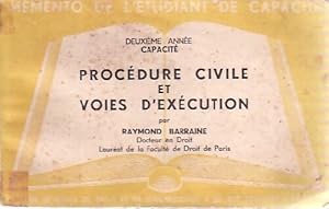 Proc dure civile et voies d'ex cution - Raymond Barraine