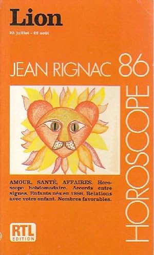 Image du vendeur pour Lion 1986 - Jean Rignac mis en vente par Book Hmisphres
