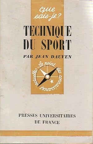 Image du vendeur pour Technique du sport - Jean Dauven mis en vente par Book Hmisphres