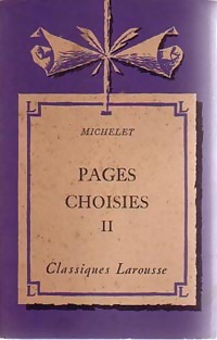 Pages choisies II - Jules Michelet