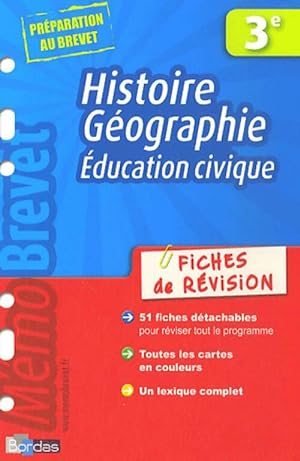 Histoire-g?ographie, Education civique 3e - Martine Lassus-Pucheu