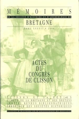 Mémoires de le société d'histoire et d'archéologie de Bretagne Tome LXXXII - Collectif