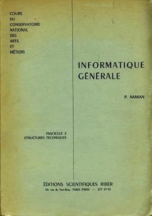 Bild des Verkufers fr Informatique g?n?rale fascicule II - P. Namian zum Verkauf von Book Hmisphres