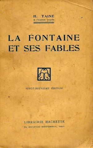 Seller image for La Fontaine et ses fables - H Taine for sale by Book Hmisphres