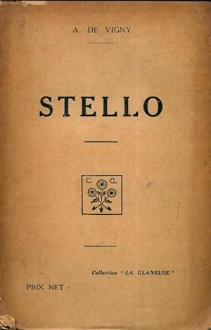 Seller image for Stello - Alfred De Vigny for sale by Book Hmisphres