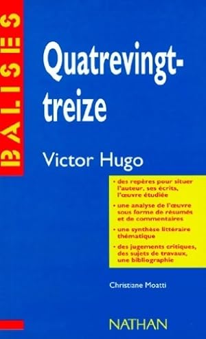 Imagen del vendedor de Quatre-Vingt-treize - Victor Hugo a la venta por Book Hmisphres
