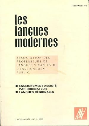 Les langues modernes n 1 76e ann e - Collectif