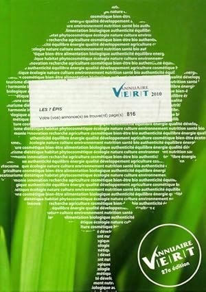 Annuaire vert 2010 - Collectif