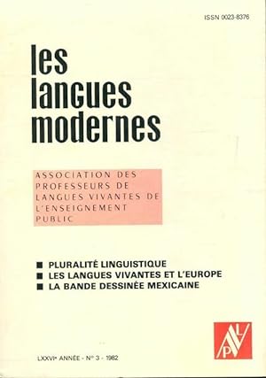 Les langues modernes n°3 76e année - Collectif