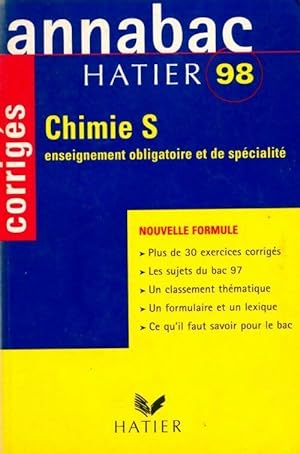 Chimie Terminale S corrig?s 1998 - Collectif