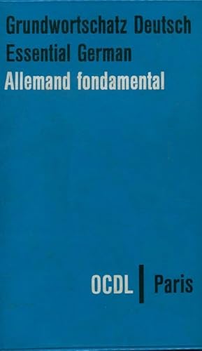 Seller image for Allemand fondamental - Heinz Oehler for sale by Book Hmisphres