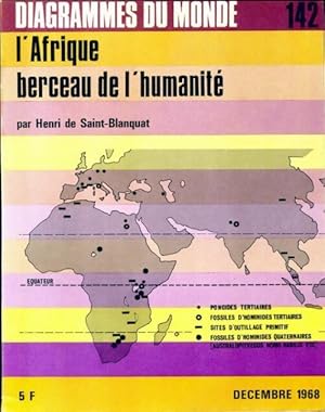 Bild des Verkufers fr Diagramme n?142 : L'Afrique berceau de l'humanit? - Henri De Saint-Blanquat zum Verkauf von Book Hmisphres