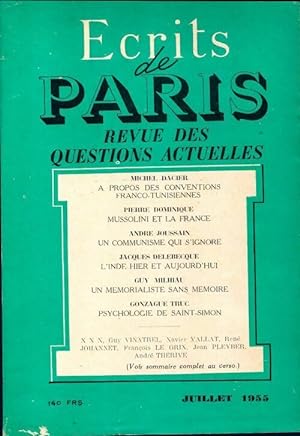 Ecrits de Paris n?128 - Collectif