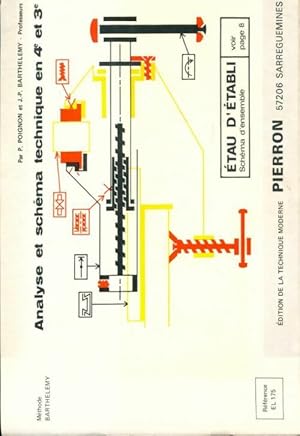 Imagen del vendedor de Analyse et sch?ma technique en 4e et 3e : ?tau d'?tabli - Pierre Poignon a la venta por Book Hmisphres