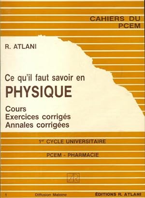 Image du vendeur pour Ce qu'il faut savoir en physique PECM - R Atlani mis en vente par Book Hmisphres